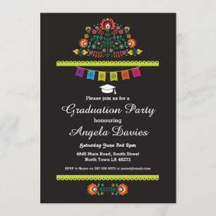 Invitación El gorra mexicano del modelo de la fiesta de