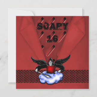 Invitación El Gótico Demonio Hunter da miedo 16 cumpleaños