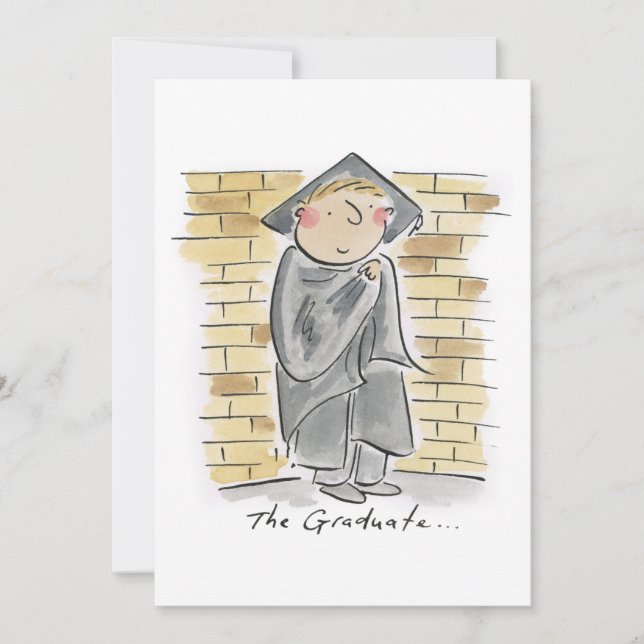 Invitación El graduado (Anverso)
