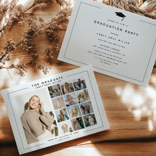 Invitación EL GRADUADO", 13 Partido de Graduación de Collages