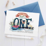 Invitación El gran día de los primeros cumpleaños de los much<br><div class="desc">Es o-fish-al y es la invitación de primer cumpleaños más fascinante para tu pequeño pescador.</div>