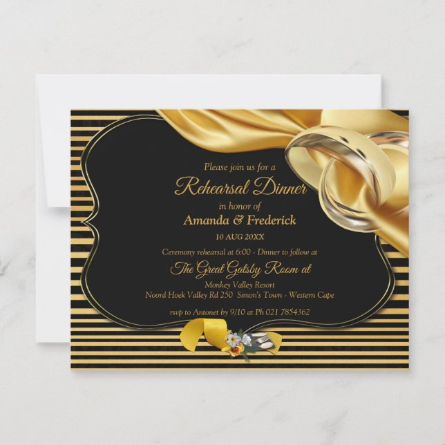 Invitación El gran ensayo de inspiración de Gatsby (Anverso)