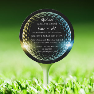 Invitación El gran golf de los cuatro 40.º cumpleaños