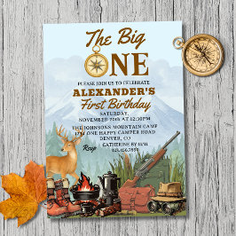 Invitación El Grande Cazando Campamento Cumpleaños 1º