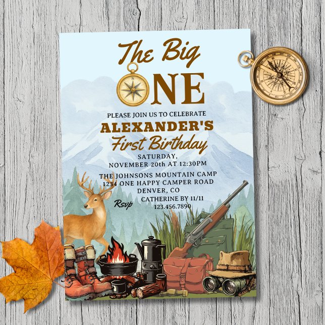Invitación El Grande Cazando Campamento Cumpleaños 1º (Subido por el creador)