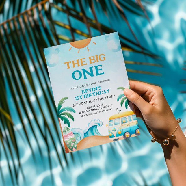 Invitación El grande, cumpleaños del surf (Subido por el creador)