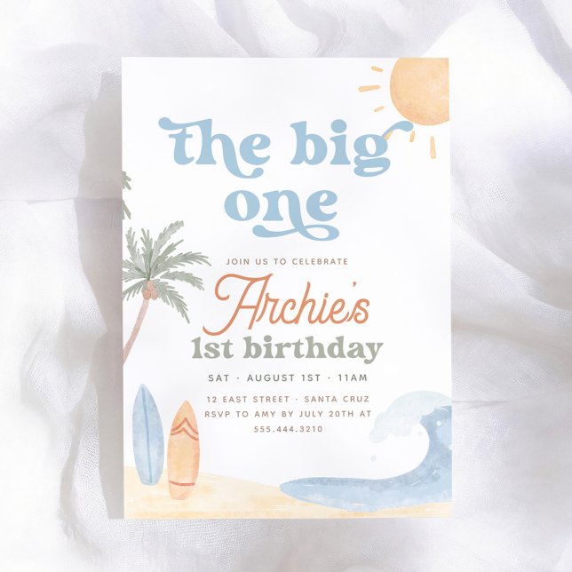 Invitación El Grande Surf 1er Cumpleaños (Subido por el creador)
