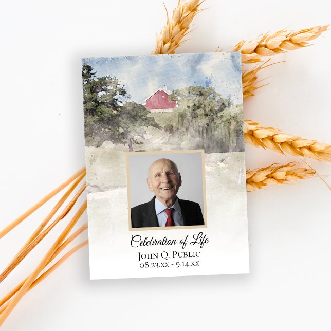 Invitación El granero rojo en la granja de Hill Country Farm  (Subido por el creador)