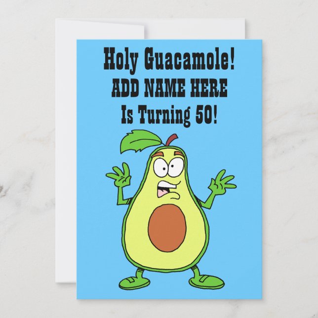Invitación El Guacamole santo alguien está dando vuelta al (Anverso)