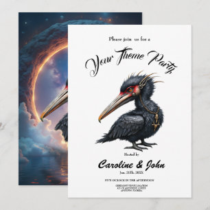 Invitación El Guardián del Portal – Ave de fantasía
