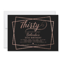 El guión rosa moderno negro treinta