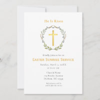 Él ha resucitado Cruz Servicio de Pascua al amanec