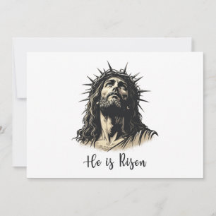 Invitación Él ha resucitado Jesús Cristiano Feliz Pascua