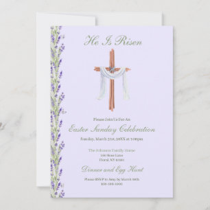 Invitación Él ha Resucitado Pascua Cristiana