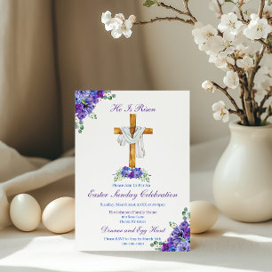 Invitación Él ha Resucitado Pascua Cristiana