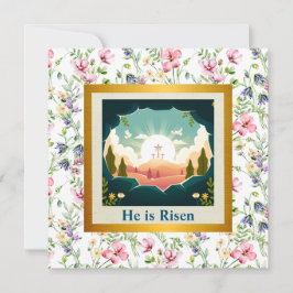 Invitación Él ha Resucitado y Celebración del Domingo de Resu