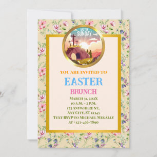 Invitación Él ha Resucitado y Celebración del Domingo de Resu