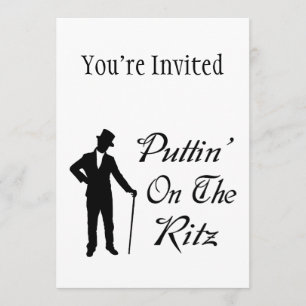 Invitación El Hombre Del Papel Se Pone En El Ritz