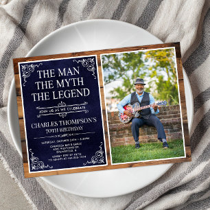 Invitación El Hombre El Mito La Leyenda 70 Cumpleaños