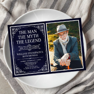 Invitación El Hombre El Mito La Leyenda 80 Cumpleaños