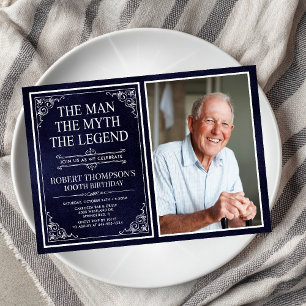 Invitación El Hombre El Mito La Leyenda Cumpleaños 100