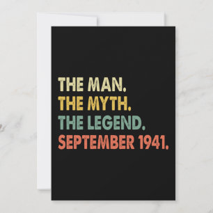 Invitación El hombre el mito la leyenda septiembre de 1941