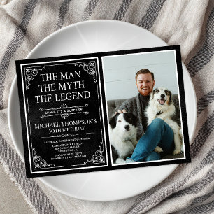 Invitación El Hombre El Mito La Leyenda Sorpresa 50 Cumpleaño