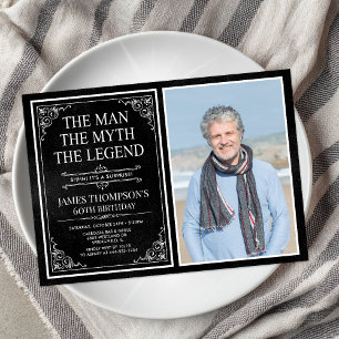 Invitación El Hombre El Mito La Leyenda Sorpresa 60 Cumpleaño