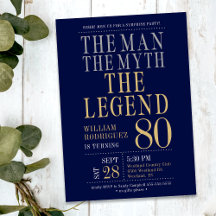 El Hombre El Mito La Leyenda Sorpresa 80 Cumpleaño