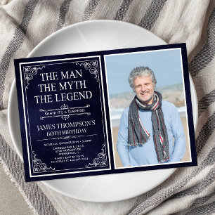Invitación El Hombre El Mito La Leyenda Sorpresa Cumpleaños 6