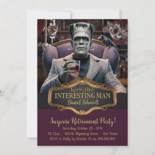 Invitación El hombre más interesante del mundo, retiro sorpre