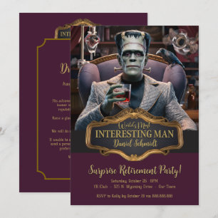 Invitación El hombre más interesante del mundo, retiro sorpre