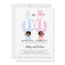 El hombre o la mujer en globo aerostático revelan