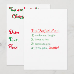 Invitación El hombre perfecto