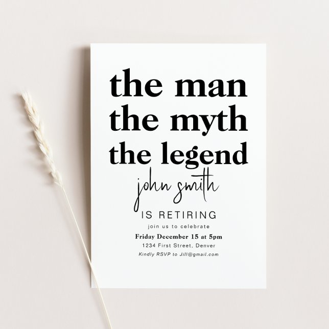 Invitación El hombre que el mito de la leyenda es la invitaci (Subido por el creador)