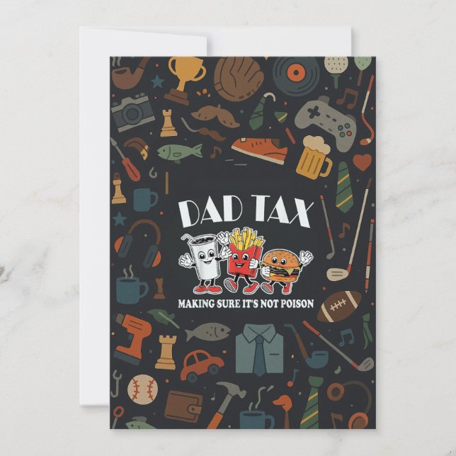 Invitación El impuesto a papá asegura que no es veneno el reg (Anverso)