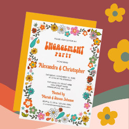 Invitación El inspirado poder floral Funky Engagement