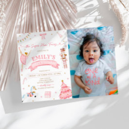 Invitación El invierno de Nutcracker foto de cumpleaños