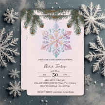 El invierno moderno y suave, copos de nieve, Baby