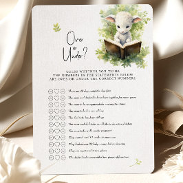 Invitación ¿El juego de cordero Baby Shower se ha acabado o e