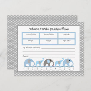 Invitación El juego de las predicciones del elefante azul en 