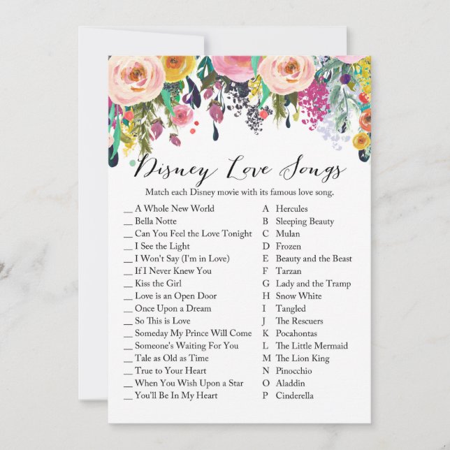 Invitación El juego Garden Bridal Shower responde en tamaño 5 (Anverso)