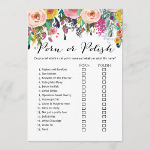 Invitación El juego Garden Bridal Shower responde en tamaño 5