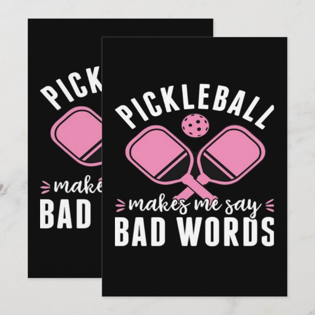 Invitación El jugador de pellebol me hace decir malo (Anverso / Reverso)