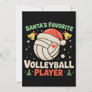 Invitación El jugador de voleibol favorito de Santa Navidad X