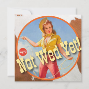 Invitación El Kitsch Bitsch : ¡Cowgirl Todavía No Wed!
