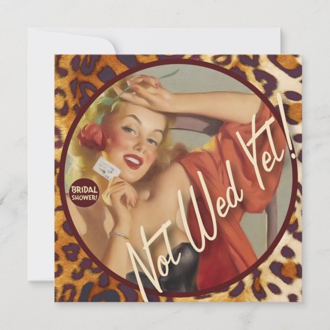 Invitación El Kitsch Bitsch : ¡Todavía no Wed! (Anverso)