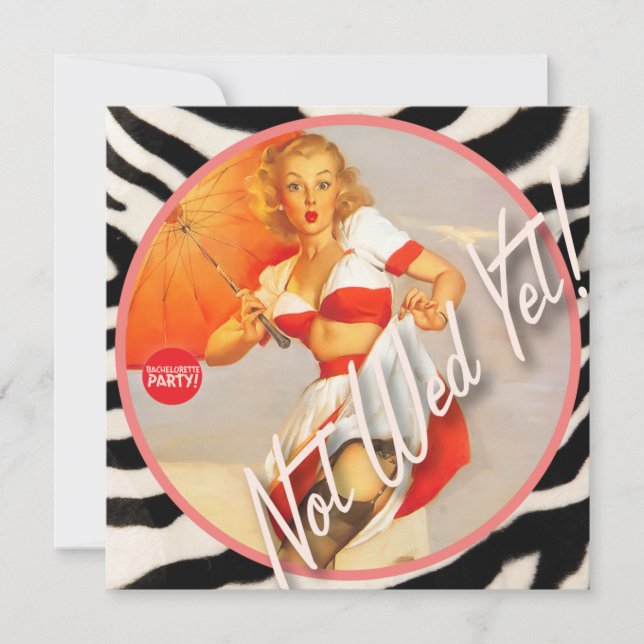 Invitación El Kitsch Bitsch : ¡Todavía no Wed! (Anverso)