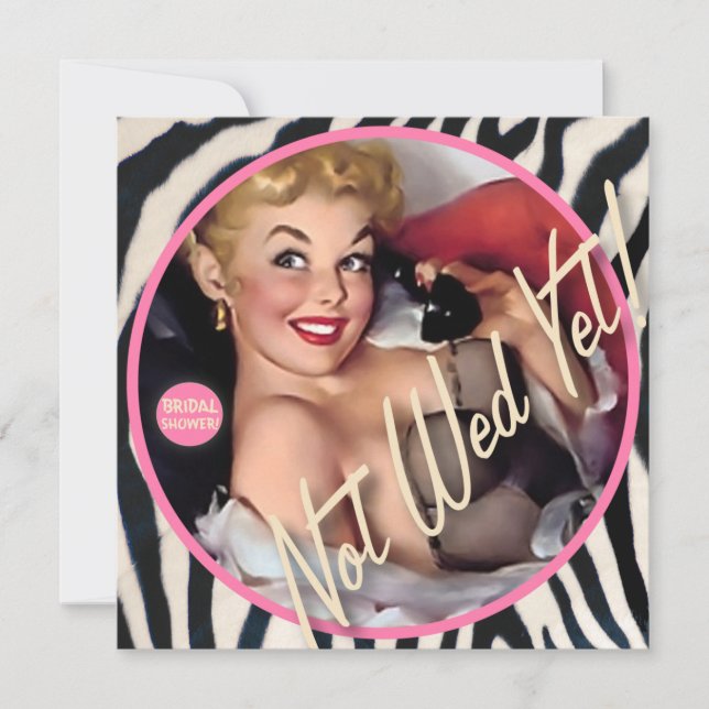 Invitación El Kitsch Bitsch : ¡Todavía no Wed! (Anverso)