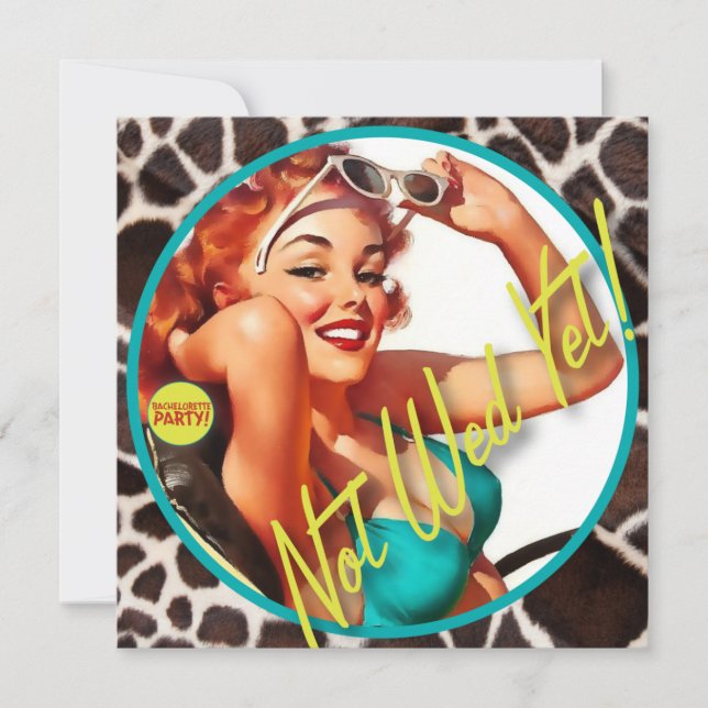 Invitación El Kitsch Bitsch : ¡Todavía no Wed! (Anverso)